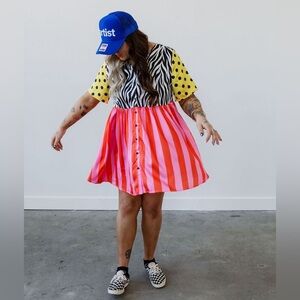 Emy Ave Eclectic Jungle Babydoll Dress